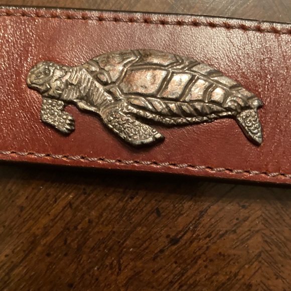 Honest by Brighton VINTAGE (1992)  “Endangered Species” Brown Leather Belt. - Picture 9 of 16